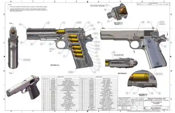 Colt M1911 схема