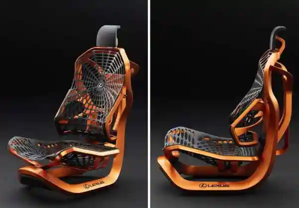 Кинетические кресла из паутины от Lexus