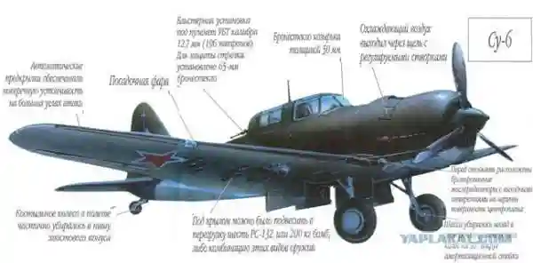 Опытный штурмовик Су-6