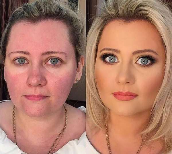 преображение женщин, макияж