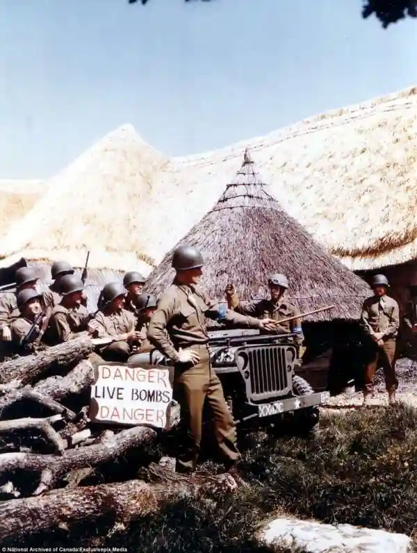 Высадка в Нормандии в 1944 году - фотографии в цвете