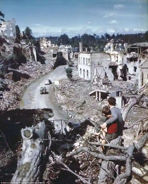 Высадка в Нормандии в 1944 году - фотографии в цвете