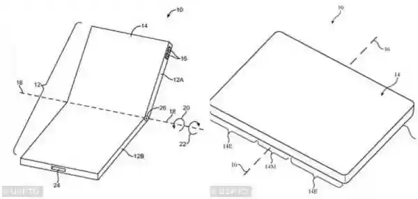 Apple запатентовала iPhone-трансформер, складывающийся пополам