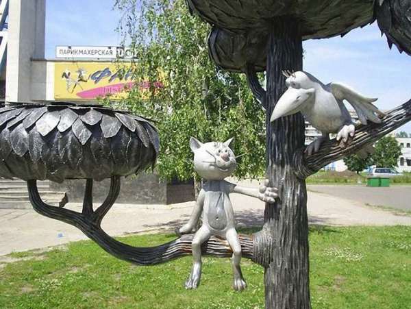 памятники кошкам