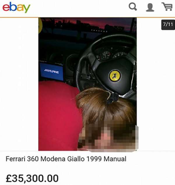 На eBay продают Ferrari с девушкой, которая делает "хорошо"