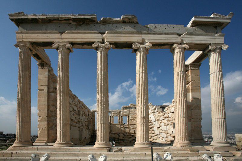 Ионический ордер. Эрехтейон в Афинах. #Греция, #архитектура, #колонна, #ордер, #стиль, история