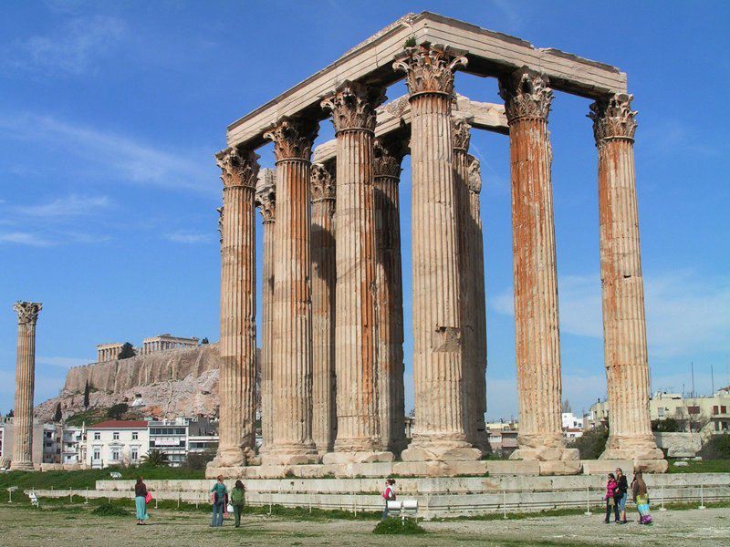Коринфский ордер. Храм Зевса в Афинах #Греция, #архитектура, #колонна, #ордер, #стиль, история