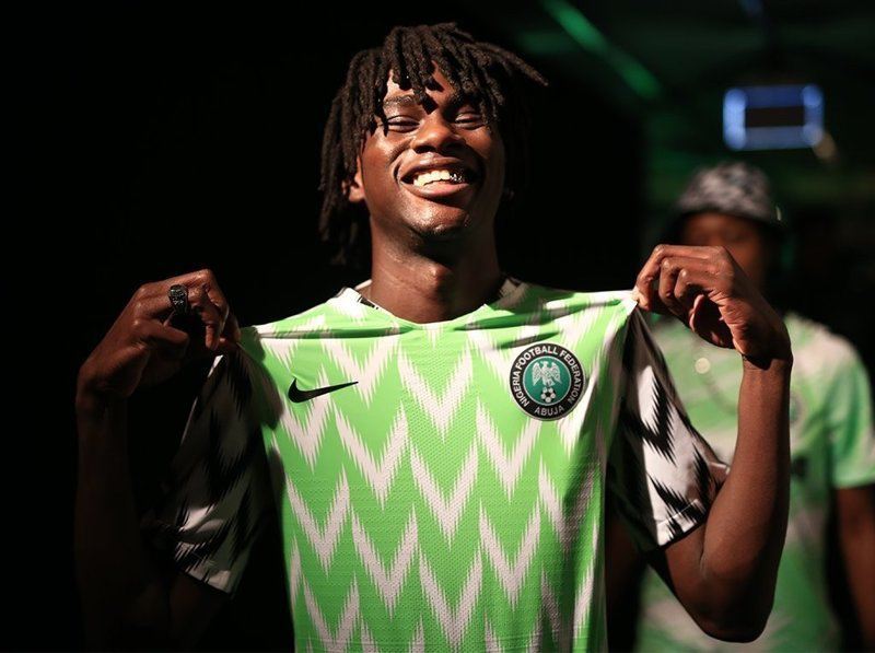 Форма для домашних матчей сборной Нигерии спорт, футбол., чм-2018