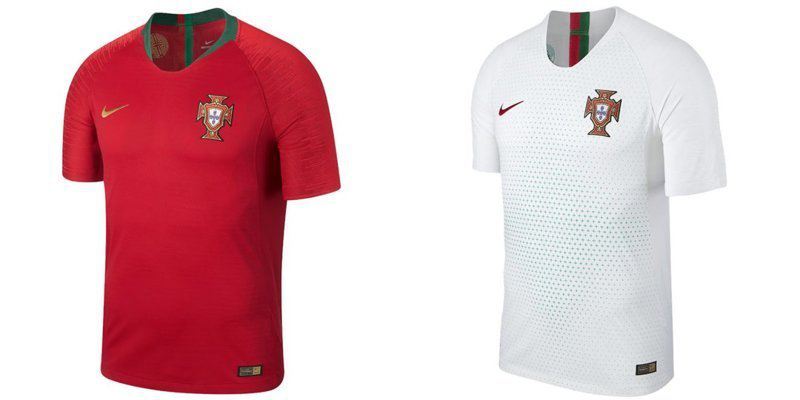 Форма для домашних матчей  и выездная сборной Португалии спорт, футбол., чм-2018