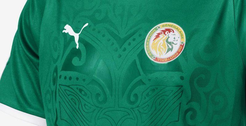 Выездная форма сборной Сенегала спорт, футбол., чм-2018