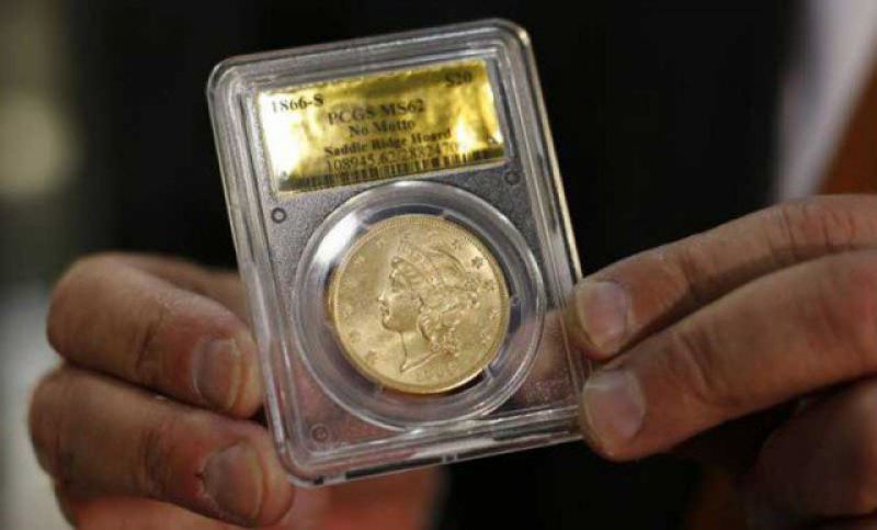 А вот реальный размер такой 20-долларовой монеты. Ее вес 34,5 грамма (золото 900 пробы ), диаметр 3.4 см Клады, интересно, история, сокровище