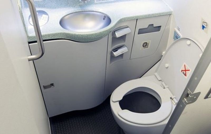 Самолет облил водительницу содержимым туалета