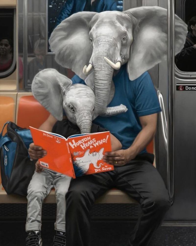 Эти сюрреалистические портреты показывают, каким на самом деле «диким» является метро в Нью-Йорке
