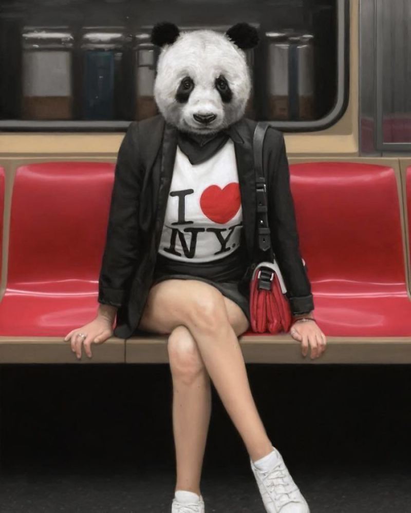 Эти сюрреалистические портреты показывают, каким на самом деле «диким» является метро в Нью-Йорке