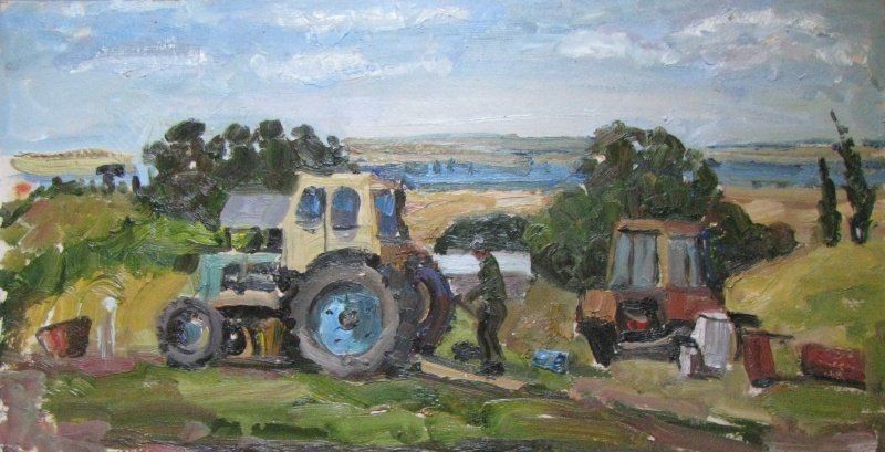 Трактор и живопись