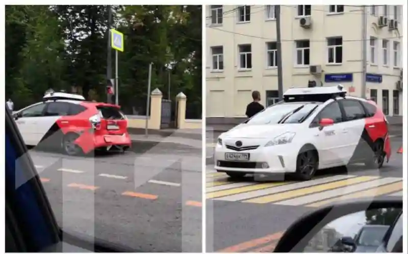 Беспилотный автомобиль Яндекс попал в аварию в Москве