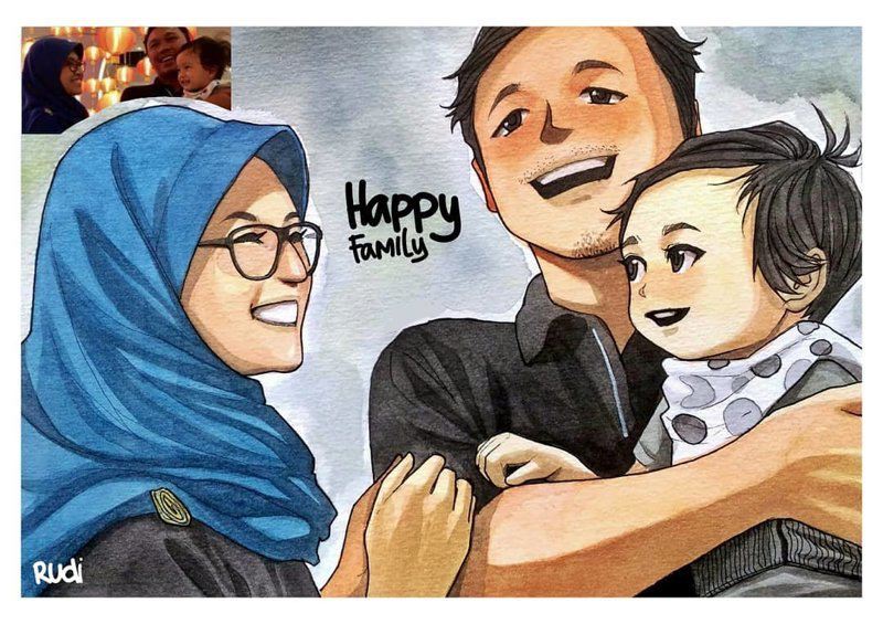 Иллюстратор из Индонезии превращает незнакомцев в аниме-персонажей