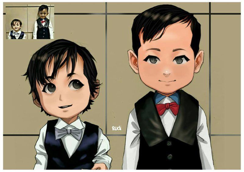 Иллюстратор из Индонезии превращает незнакомцев в аниме-персонажей