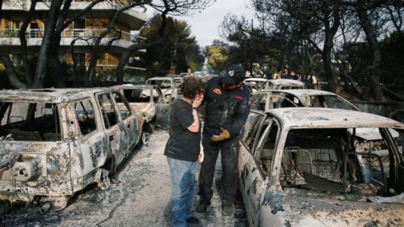Пожары в Греции: ад на Земле