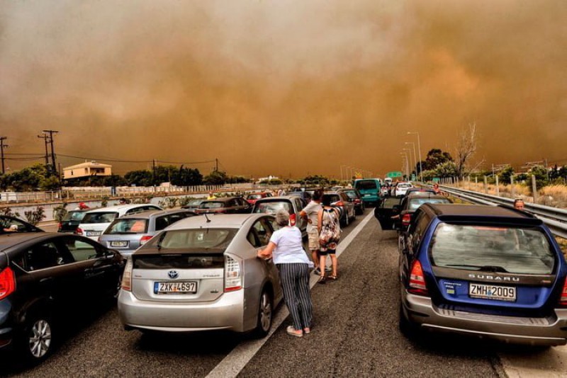 Пожары в Греции: ад на Земле