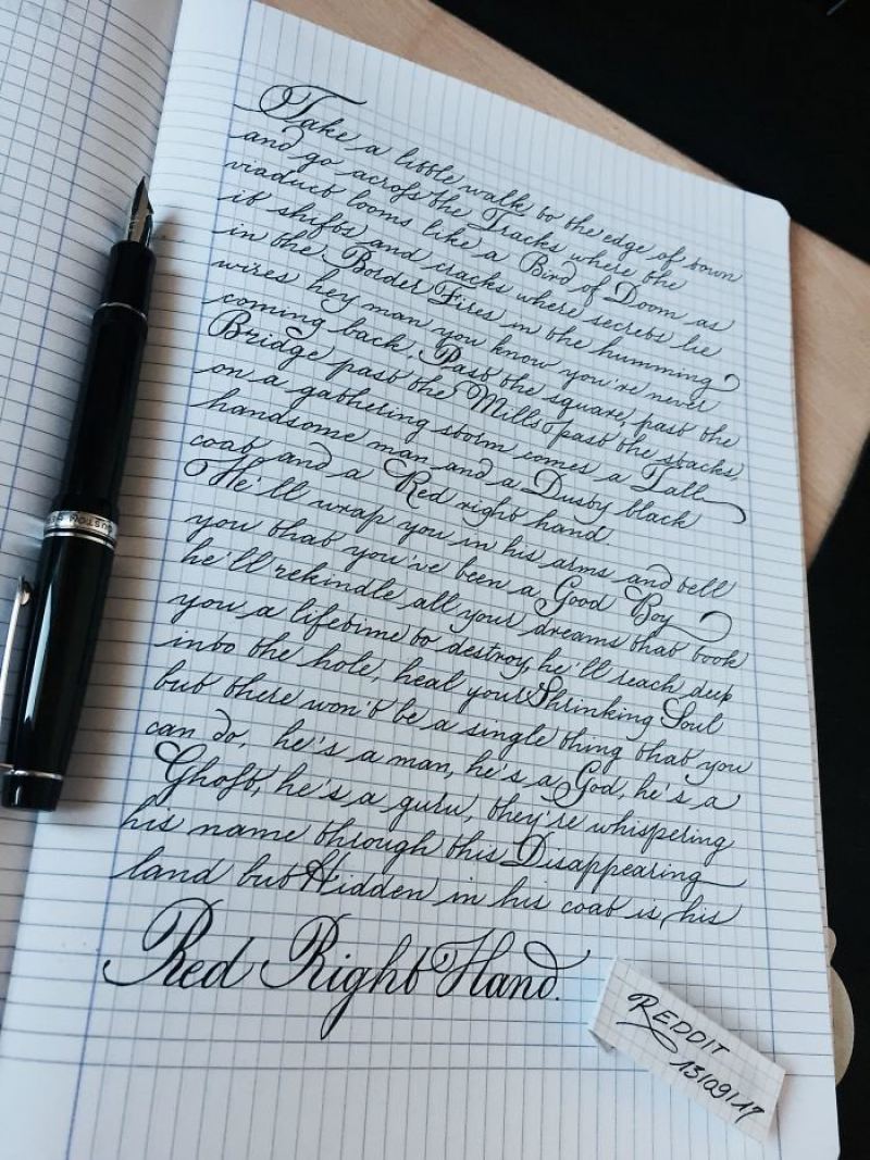 Самый красивый почерк