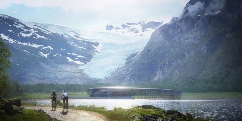 Отель на солнечных батареях в арктическом климате