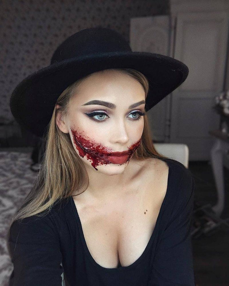 Визажист из Литвы делает макияж, с которым на Хэллоуине любая будет