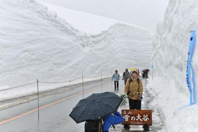 Прогулка по снежной долине Японии (18 фото)