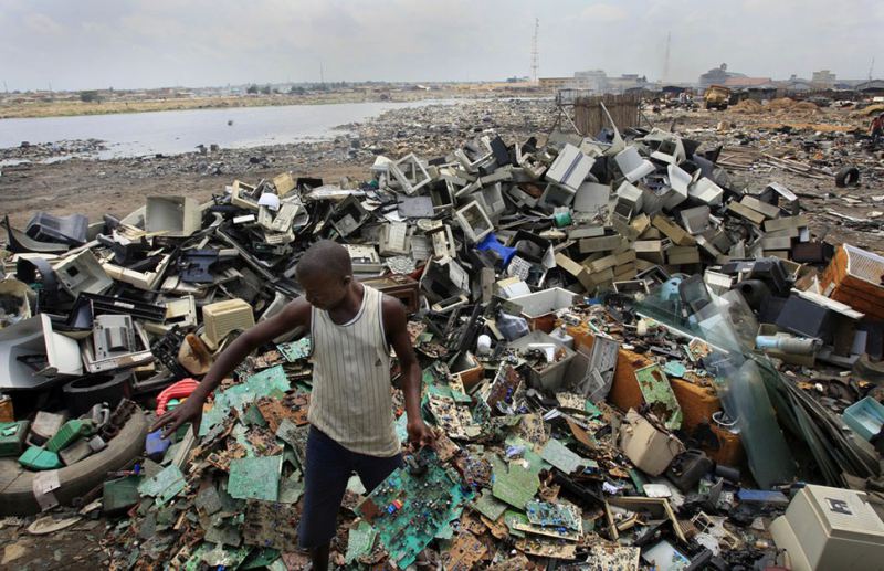Самые экологически загрязненные места мира, Агбогблоши, Гана — свалка электронных отходов
