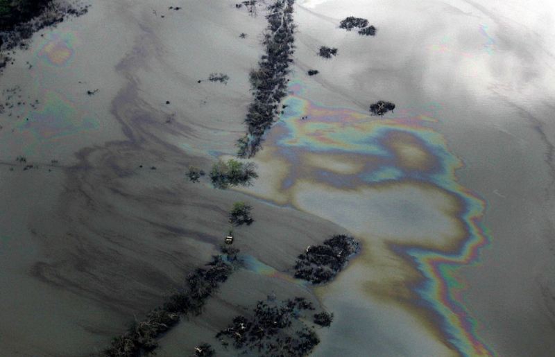 Самые экологически загрязненные места мира, Дельта реки Нигер, Нигерия — разливы нефти. 