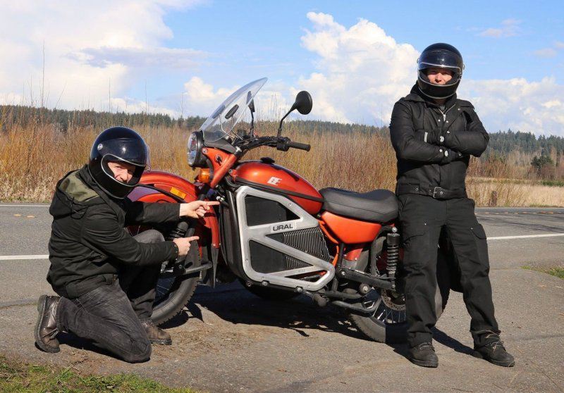 Электрическая версия мотоцикла Урал с коляской