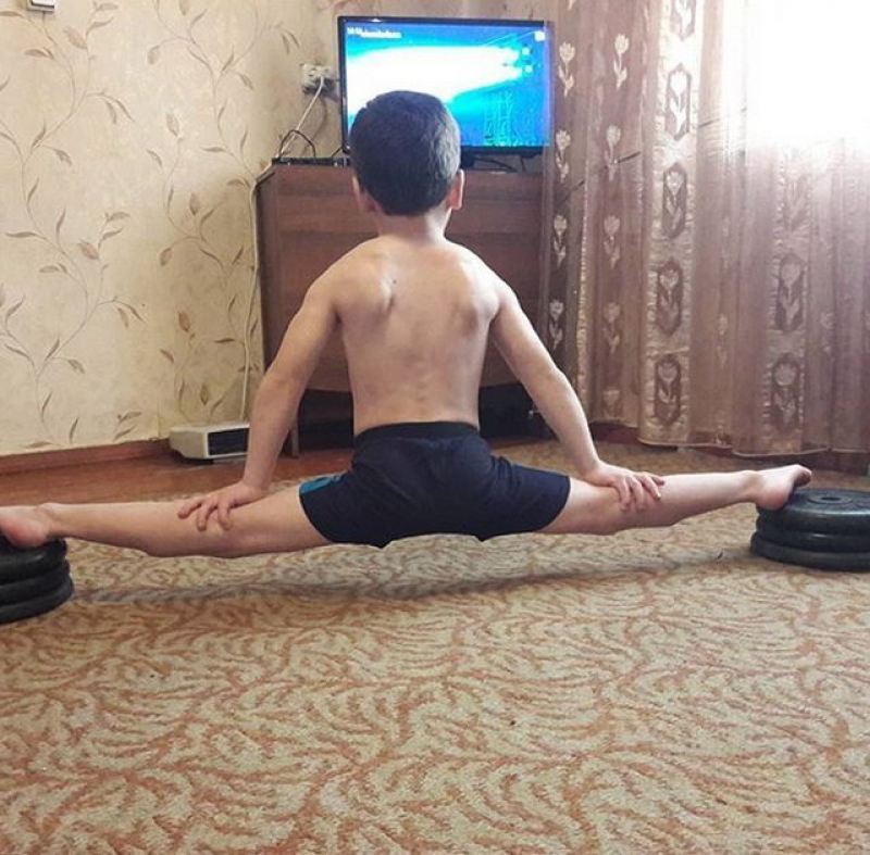 Пятилетний Рахим Кураев установил мировой рекорд, отжавшись 4105 раз