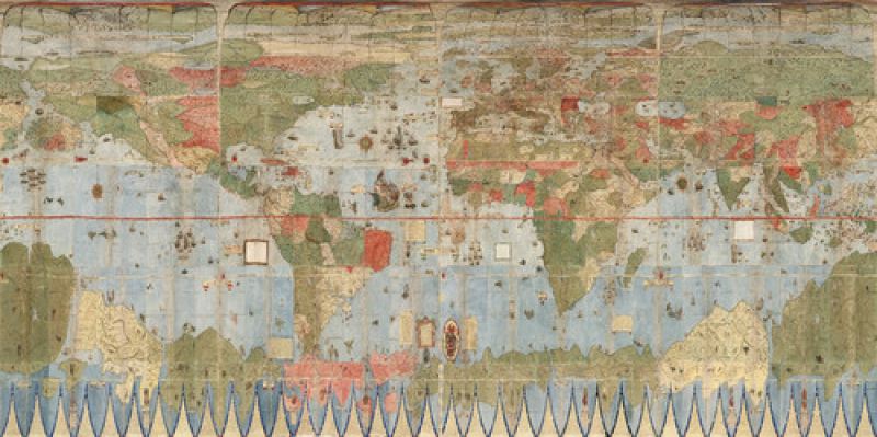 Таинственная карта мира, созданная 430 лет назад