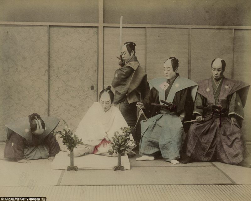 Японские самураи 130 лет назад