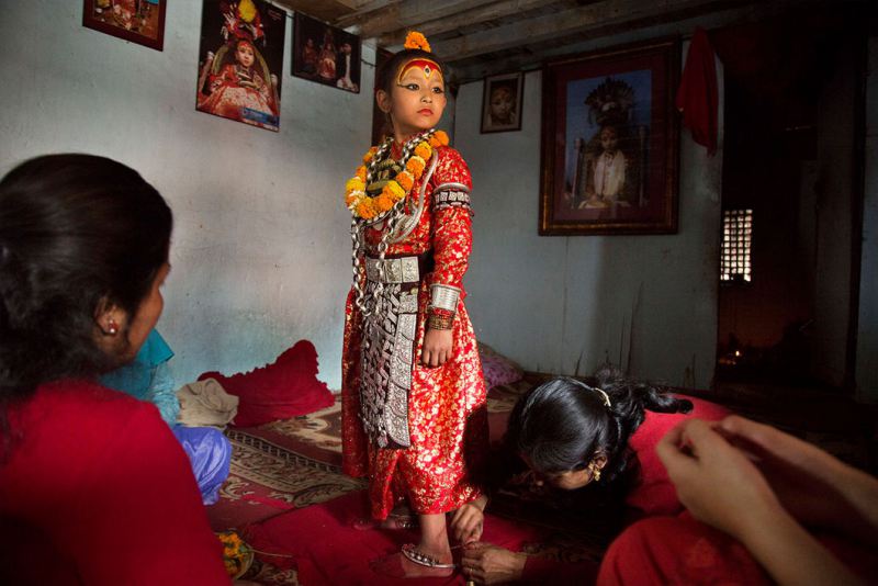 Кумари — живое божество в Непале