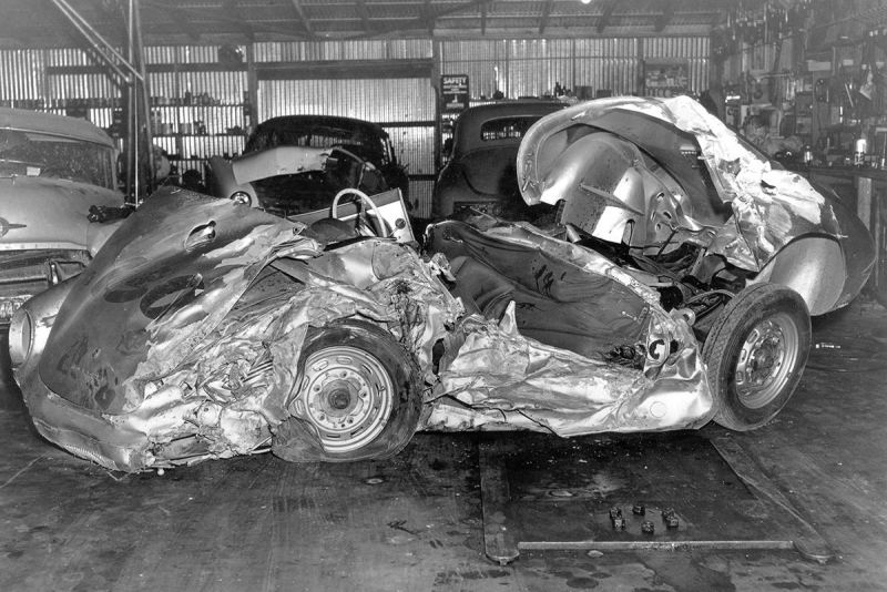 Поразительные совпадения в истории, Джеймс Дин и его автомобиль 