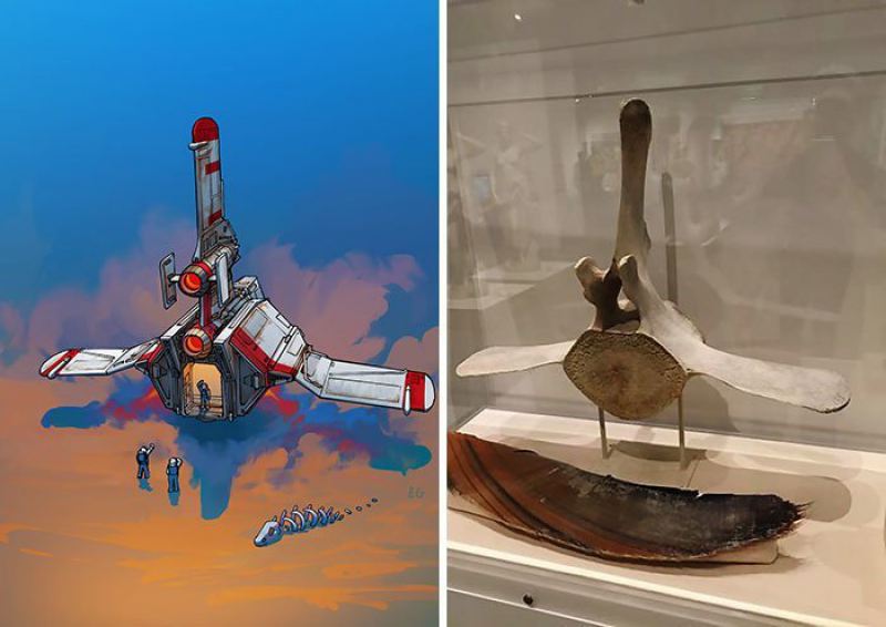 Художник превращает обычные предметы в дизайн космических кораблей