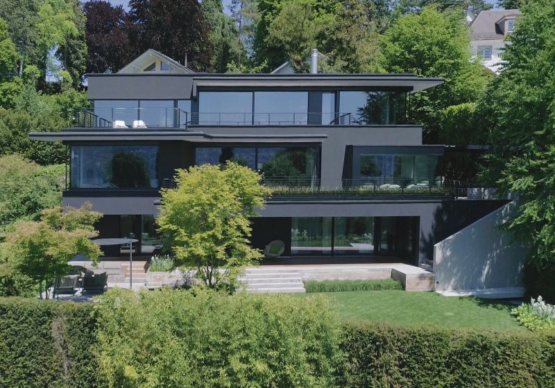Дизайн и интерьер виллы в Цюрихе
