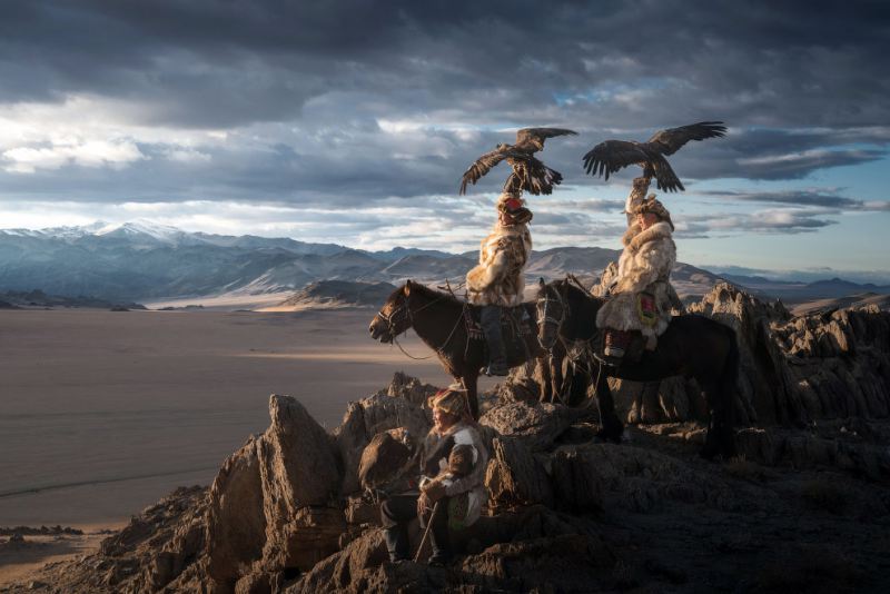 Монгольская охота с беркутом