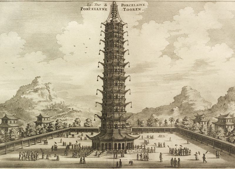 Потерянные исторические чудеса света, Фарфоровая пагода, Китай 