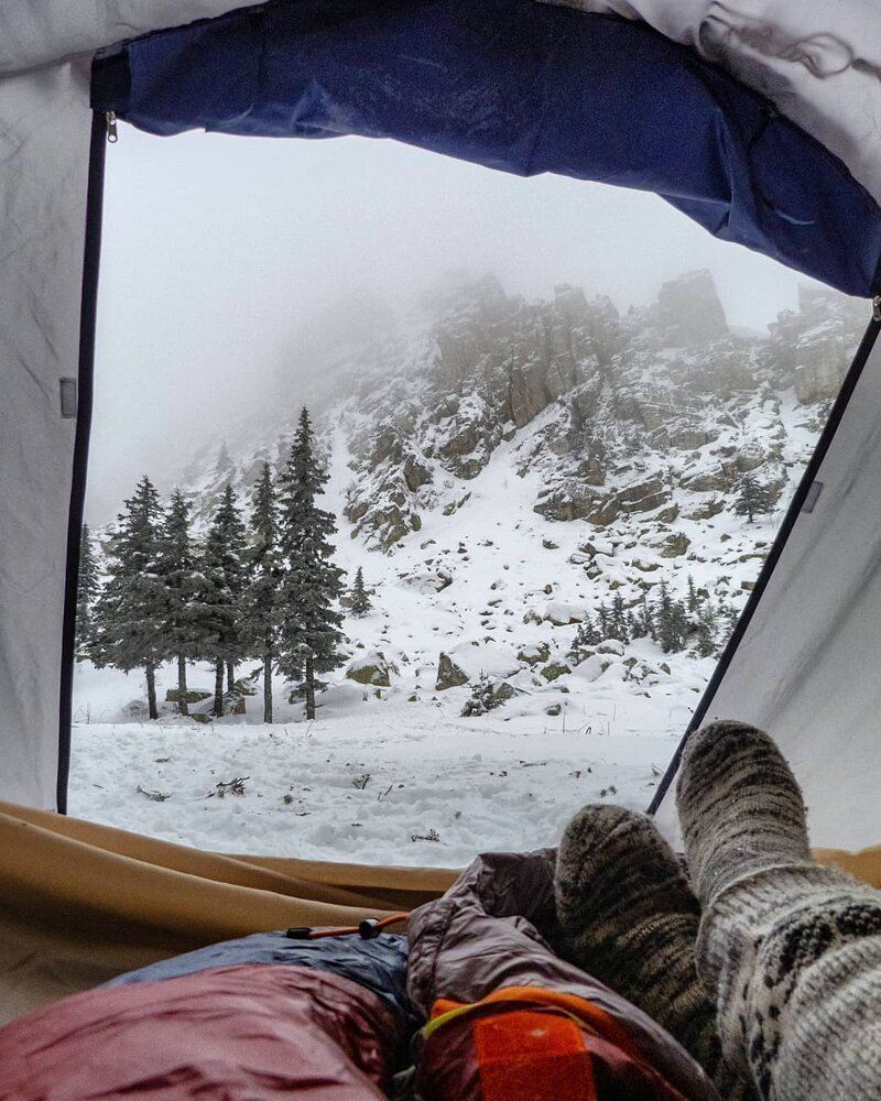Невероятные зимние пейзажи, запечатленные из палаток