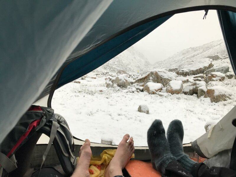 Невероятные зимние пейзажи, запечатленные из палаток