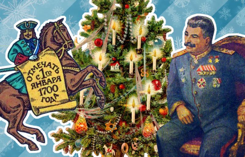 История появления новогодней ёлки в России