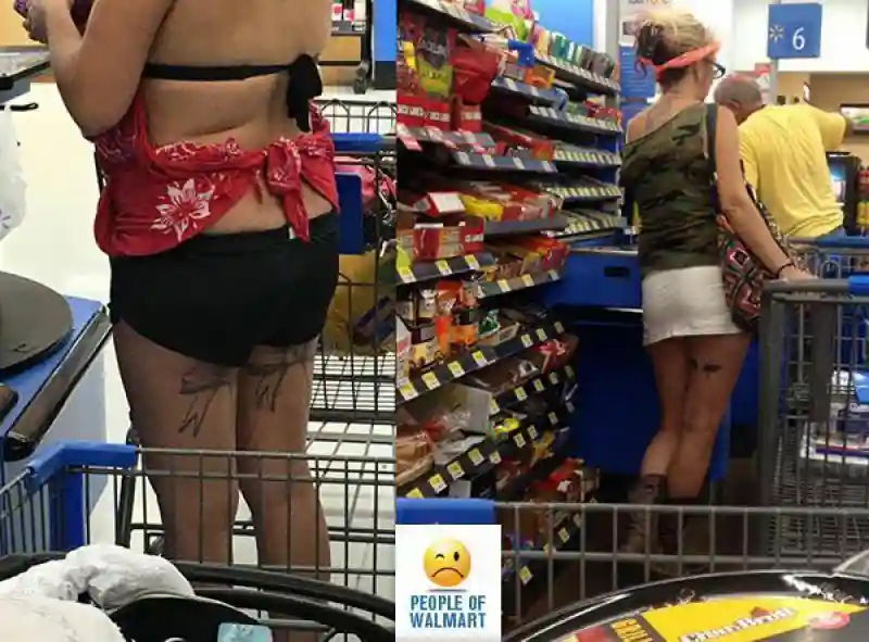 Эти люди просто пришли за покупками в американский супермаркет Walmart