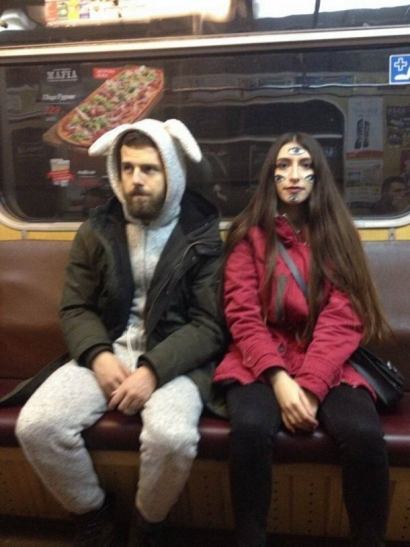Чего только не увидишь в метро