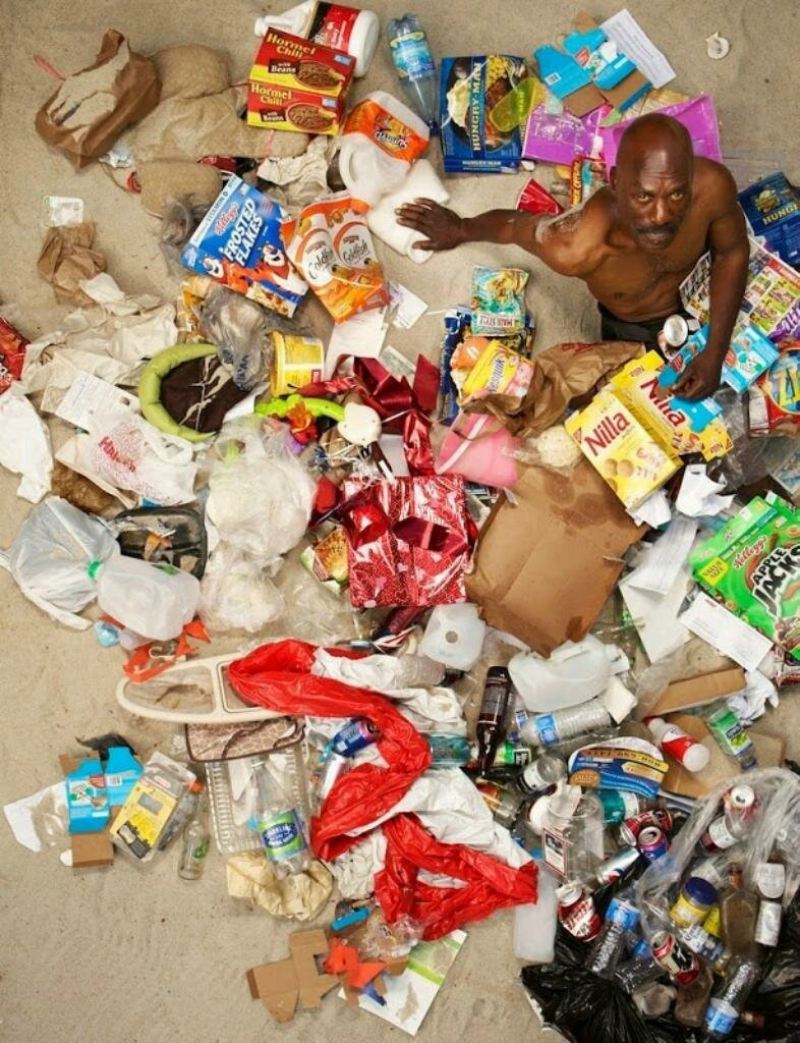 Сколько мусора производит человек всего за неделю