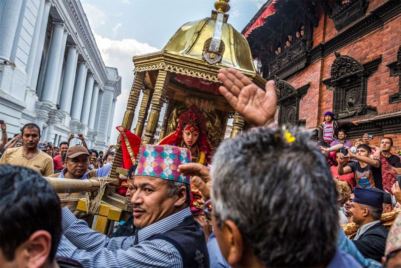 Кумари — живое божество в Непале