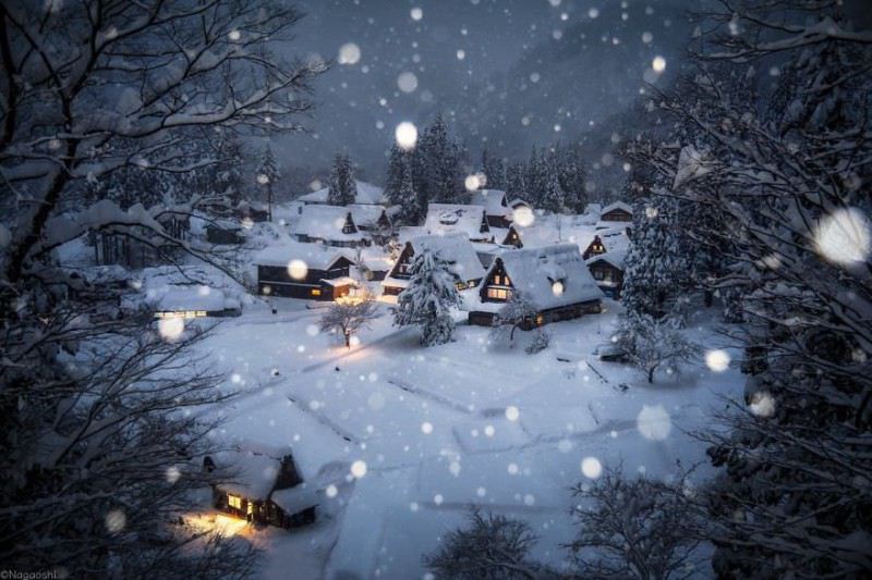 Настоящая зимняя сказка в Японии