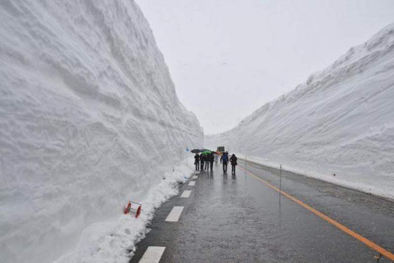 Прогулка по снежной долине Японии (18 фото)