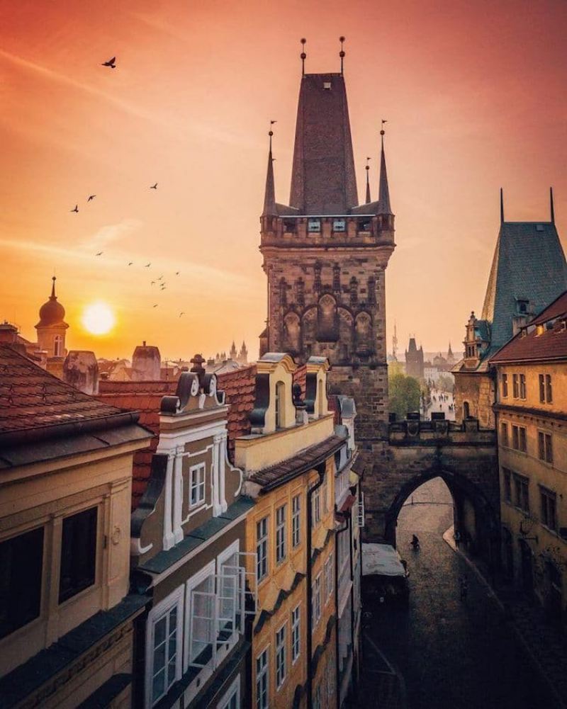 Сказочные фотографии Праги с высоты